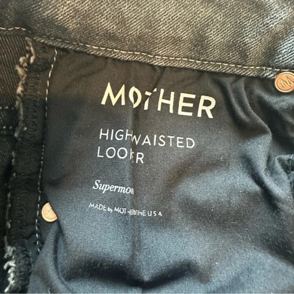 Mother Denim Looker High-Rise Jeans in Supermoon size 24 - Picture 7 of 11